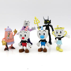 Conjuntos de figuras de Cuphead de 4 pulgadas, adornos decorativos, juguetes de Cuphead, novedad de 2022 - Product Image 3