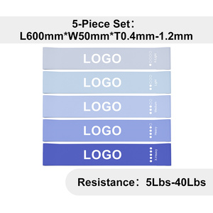 Colorful Latex Resistance <b>Bands</b> Set With Carry Bag For Fitness Training Adults Durable <b>Exercise</b> Loop <b>Bands</b> - Product Image 4