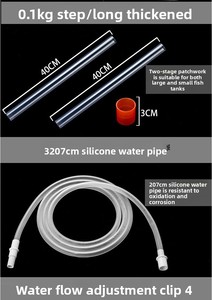 Bomba Sifão Manual para Aquário e Trocador de Água com Sifão de Sucção para Troca de Água - Product Image 6