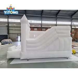 Trắng nhà bị trả lại nóng bán lớn trẻ em nhảy Inflatable nhà bị trả lại chất lượng cao vật liệu PVC Inflatable lâu đài nhảy - Product Image 6