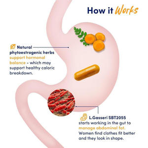 Probiotiques pour la ménopause des femmes OEM Provitalize |   68,2 milliards d'UFC de <span class=keywords><strong>L</strong></span>. <span class=keywords><strong>Gasseri</strong></span> pour la santé du poids corporel et de <span class=keywords><strong>l</strong></span>'intestin, 60 capsules végétaliennes - Product Image 5