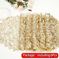 Set de table classique TUOTU en PVC, diamètre 38 cm, résistant à la chaleur, antidérapant, facile à utiliser, écologique, réutilisable, durable, résistant à l'huile, doux