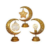 Lampe LED transfrontalière en fer forgé étoile et lune, lumière sphérique, décoration intérieure d'anniversaire, style chandelier, IP42 E27 avec interrupteur