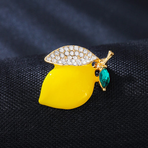 El nuevo broche de moda y limón de Weiman es exquisito y bonito. Cuenta con un escote simple, un pasador a prueba de fugas - Product Image 2