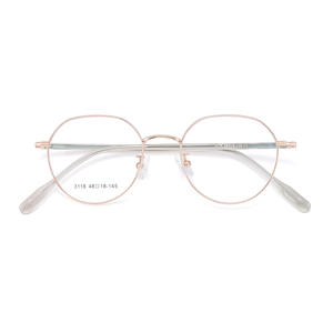 กรอบแว่นตาทรงกลม Danyang รุ่น 3118 48-18-145 น้ำหนักเบา เลนส์เรซิ่นแบบเต็มกรอบ แฟชั่นย้อนยุคสำหรับทุกเพศ - Product Image 1