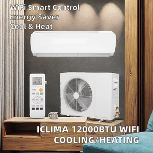 เครื่องปรับอากาศติดผนังแบบแยกส่วน Iclima ความถี่คงที่ ควบคุมผ่าน WiFi อัจฉริยะ 12000 บีทียู ระบบทำความเย็น/ทำความร้อน น้ำยา R32 ประหยัดพลังงาน เหมาะสำหรับรถบ้านและโรงแรม - Product Image 1