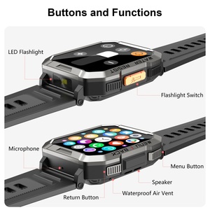 สมาร์ทวอทช์ Blackview รุ่น W60 ATS3085L หน่วยความจำ 128Mb FLASH น้ำหนัก 61 กรัม ขนาด 50*44.5*14.3 มม. แบตเตอรี่ 900mAh หน้าจอ 2.01 นิ้ว TFT  เซ็นเซอร์วัดอัตราการเต้นของหัวใจและออกซิเจนในเลือด VC30F - Product Image 4