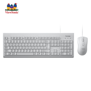 Ensemble clavier et souris filaires ViewSonic 1251, combo blanc pour ordinateur de bureau - Product Image 1
