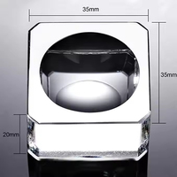 Honneur de cristal métal sphère support trapézoïdal cristal verre affichage boule de cristal support