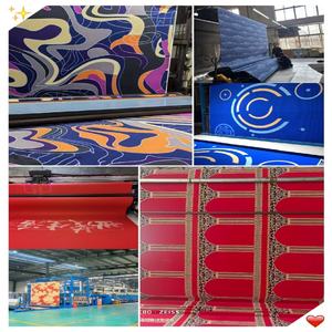 Tapis personnalisé imprimé, motif tendance, polyester, tapis doux pour la décoration de la <span class=keywords><strong>maison</strong></span>, couloir d'hôtel, hall, mosquée, église, cinéma, salle de réunion - Product Image 2