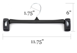 Precio de fábrica: Clips plegables de plástico negros <span class=keywords><strong>para</strong></span> tiendas de ropa, perchas <span class=keywords><strong>para</strong></span> lencería, faldas, pantalones, vaqueros, ropa interior, bragas, cocina y <span class=keywords><strong>armario</strong></span>. - Product Image 2
