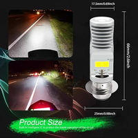 Ampoule LED RAYTON RTD AC/DC M11X T19 H4 pour moto, H6M P43T 8W LED pour VTT, UTV et voiturettes de golf, faisceau haut/bas HB2 P15D