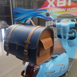 กล่องท้ายรถมอเตอร์ไซค์อะลูมิเนียมหุ้มหนัง PU ขนาด 29 ลิตร ยอดนิยมสำหรับ <span class=keywords><strong>Vespa</strong></span> และสกู๊ตเตอร์ทุกชนิด ลดราคา - Product Image 2