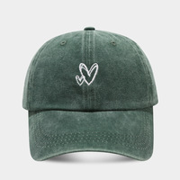Casquettes de papa confortables et ajustables brodées d'un cœur, 8 couleurs, casquettes en coton doux pour toutes les saisons et idéales pour offrir