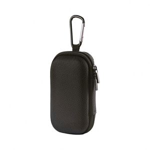 Portable Dual Zipper EVA Hard Shell Case Metal Carabiner Protective Travel Carrying Bag for <b>MP3</b> <b>Players</b> USB Cable Memory - Product Image 1