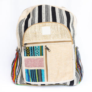 Borsa di canapa fatta a mano elegante ed ecologica borsa con cerniera borsa antifurto unica per avventurieri che trasportano zaini sportivi Casual - Product Image 1