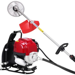 1800W Backpack Four-Stroke Lawn Mower <b>Gasoline</b> 140,139 Multifunctional Brush Cutter Mowing Loosening Industrial - Product Image 1