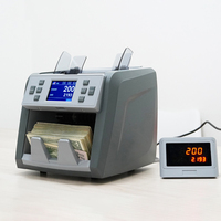 Compteur de billets électronique USD EUR GBP CAD MXP Gracetek de qualité bancaire avec une vitesse de comptage de 1200 pièces/min, reconnaissance automatique des devises