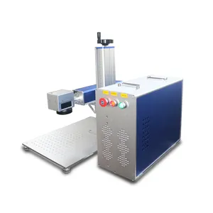 Máquina de marcação a laser de fibra, preço econômico, 20w, 30w, 50w, fonte de laser Raycus QS QB, portátil, fácil de mover e usar