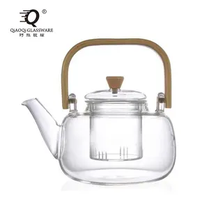 Üreticileri toptan ışın pot cam çaydanlık aşçılar bir demlik isıya dayanıklı sağlık demlik çay makinesi