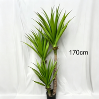 Simulasi Realistis Tanaman Agave Plastik Sisal Buatan Tahan UV Ramah Lingkungan untuk Pesta Ulang Tahun Pernikahan Thanksgiving