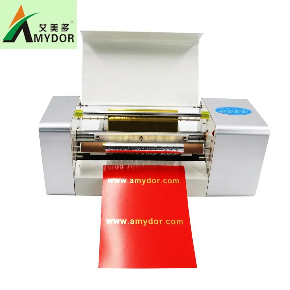 Amydorデジタル金箔印刷機価格/箔xpressデジタルホットフォイルプリンターAMD360A紙、革、結婚式用
