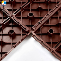 Dalles de terrasse modulaires en plastique, revêtement de sol emboîtable pour patio, balcon et terrasse extérieurs