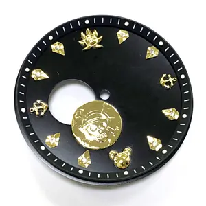 מחיר מפעל מותאם אישית חוגות שעון יצרנית חוגת שעון עבור טורבילון תנועה חלקי שעון אינדקס מתכת