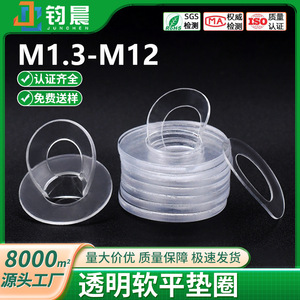 PVC Transparent Flat <b>Gasket</b> 20 Mm Outer Diameter 1.5 Mm Thickness Ring Shape For Water And Dust Sealing - Product Image 5