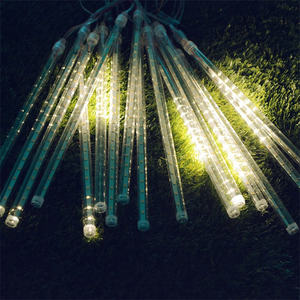REEHAND Guirlande Lumineuse <span class=keywords><strong>Solaire</strong></span> 8 Tubes 288 LED Effet Pluie de Météores IP65 Dimmable 7,2 m pour Jardin, <span class=keywords><strong>Terrasse</strong></span>, Mariages et Fêtes, Éclairage Extérieur - Product Image 2