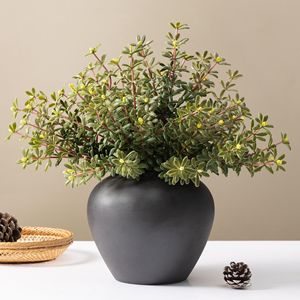 Planta Artificial Meng Jie, Hojas de Helecho de PVC, Ramo de Goma Suave de 30cm-100cm, Decoración para el Hogar - Product Image 1