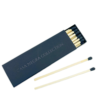 Allumettes de sécurité longues en bois de luxe à prix de gros, boîtes d'allumettes personnalisées avec logo pour bougies, cigares et décoration intérieure