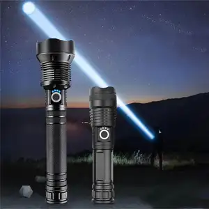 P70 Flashlight Waterproof Camping Outdoor Tactical Torch Flash Light LED USB Rechargeable Flashlights