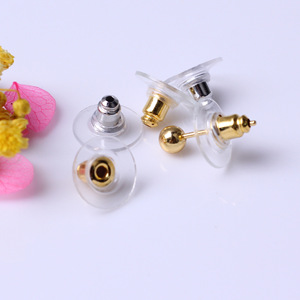 Gold Plated Safety Rubber <strong>Butterfly</strong> Clutch <strong>Earrings</strong> Pin <strong>Backs</strong> <strong>for</strong> Jewelry - Product Image 3