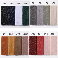 Nouveau hijab musulman pour femmes en viscose, en coton doux, avec des paillettes dorées brillantes, personnalisable en gros, de luxe