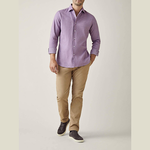Custom New Coming Button up Casual <span class=keywords><strong>Guayabera</strong></span>, Camisas Collar Lace up Pullover Lino Algodón Camisas Multicolor para Hombres/ - Product Image 2