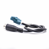 Cable de Aviación Automotriz HSD Código Z de 4 Pines Hembra a GX12 Macho de 30-50 cm, Transmisión de Datos de Alta Velocidad LVDS