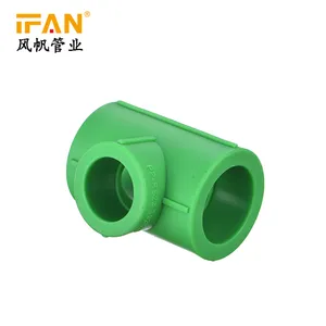 IFAN PN25 Encanamento Fittings 20-110mm PPR PPR Tee Plástico De Tamanhos de Encaixe de Tubulação do Encanamento de Materiais