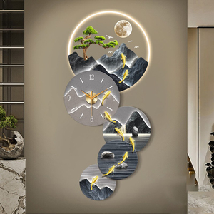 Incisione UV nove pesci pittura acrilica pittura a LED soggiorno corridoio sfondo parete decorazioni per la casa dipinti - Product Image 2