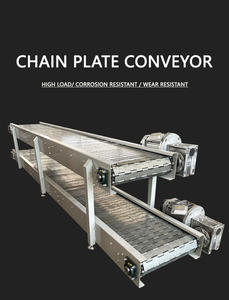 Neue werkseitige Lieferung Edelstahl-Prallplatte Ketten förderer Motorisierte Leistung Vertikaler Schräg <span class=keywords><strong>lift</strong></span> mit einstellbarer Geschwindigkeit - Product Image 4