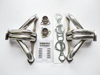 Collecteurs d'échappement en acier inoxydable poli Target |   Tuyau à structure stable, compatible avec les moteurs GM Chevy Small Block SBC 283-400 V8 Hugger
