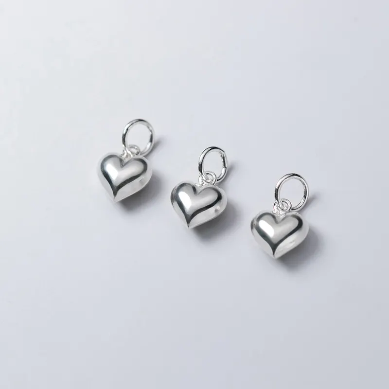 925 Silver Jewelry Love Pendant Wholesale 925 Sterling Silver Heart Jewelry Fashion Accessory