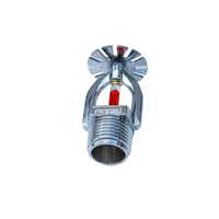 Tête de sprinkler droit globe en laiton 1/2" NPT K5.6, adaptée aux feux A et B, équipement incendie à installation simple