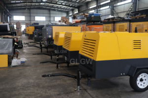 <span class=keywords><strong>Compresor</strong></span> de Aire de Tornillo Portátil Diésel GLGW de 185cfm, Fabricado en China, para <span class=keywords><strong>Martillo</strong></span> Neumático, Demolición y Excavación - Product Image 3