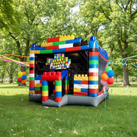Château gonflable commercial pour enfants, toboggan lunaire, méga trampoline, combo de fête, trampoline pour enfants, capacité de 500 kg