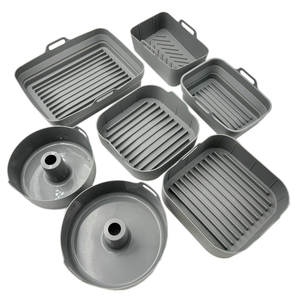 Molde de Silicona Reutilizable y Plegable para Freidora de Aire, Bandeja para Hornear Muffins, Molde de Silicona para Freidora de Aire, Accesorios - Product Image 6