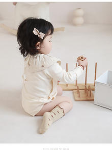 Kaus kaki jala bayi baru lahir, Kaos Kaki katun nyaman warna polos kartun musim dingin untuk balita - Product Image 5