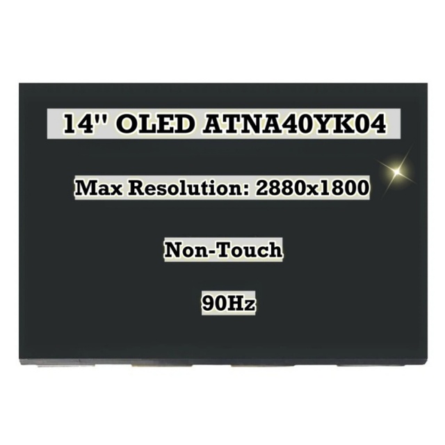 OLED 14" Replacement ATNA40YK04 LCD LED Screen Non-Touch Panel Display 2.8K