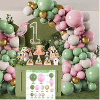 Kit d'arche de ballons en latex, enseigne néon assortie, décoration florale, toile de fond pour fête d'anniversaire et séance photo
