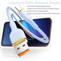 100W 3A Charge Rapide 1M 1.5M Silicone Liquide USB C Câble de Données TPE Type-c PD Câble de Charge pour IPhone14 pour Huawei pour